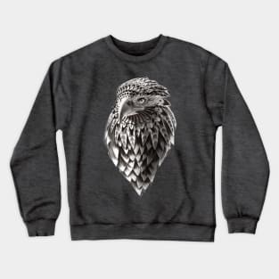 Ornate Tribal Shaman Eagle Print Crewneck Sweatshirt